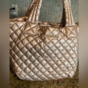 MZ WALLACE Metro Tote In Rose gold